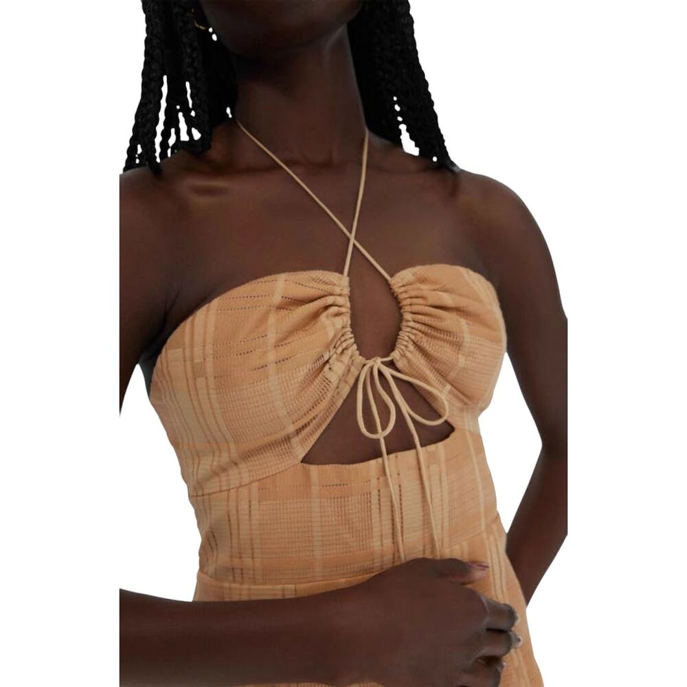 Significant Other NWT Danica Halter Cutout Maxi Dress Size 8 Tiered Flounce Hem - Picture 12 of 12